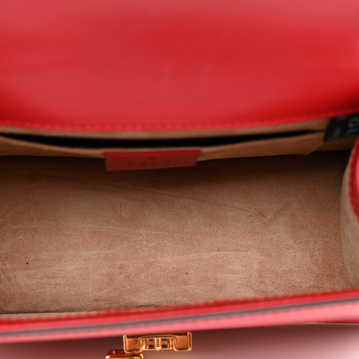 Gucci Calfskin Mini Sylvie Top Handle Bag Hibiscus Red 5 of 10