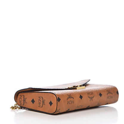 MCM Visetos Medium Patricia Wallet On Chain Cognac 4 of 9