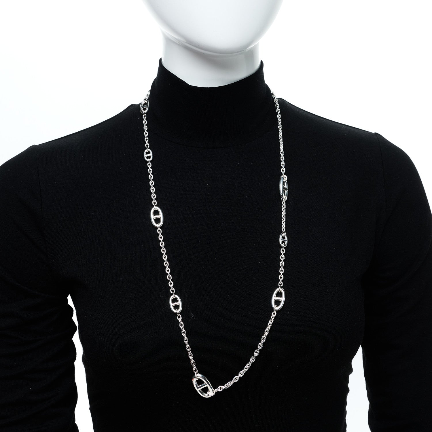 Hermes Sterling Silver Farandole Necklace 80 2 of 6