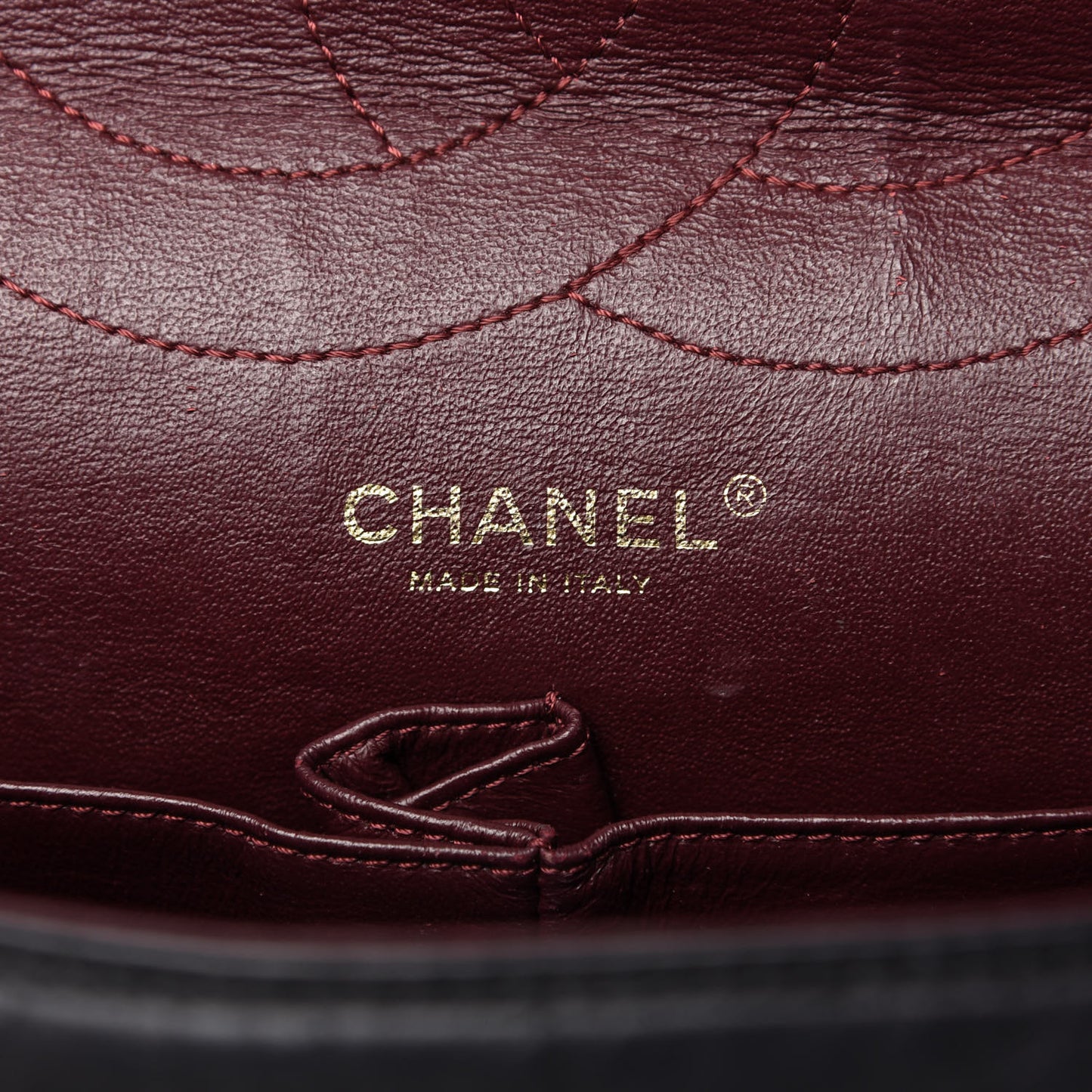 Aged Calfskin Quilted 2.55 Reissue 227 Flap Black