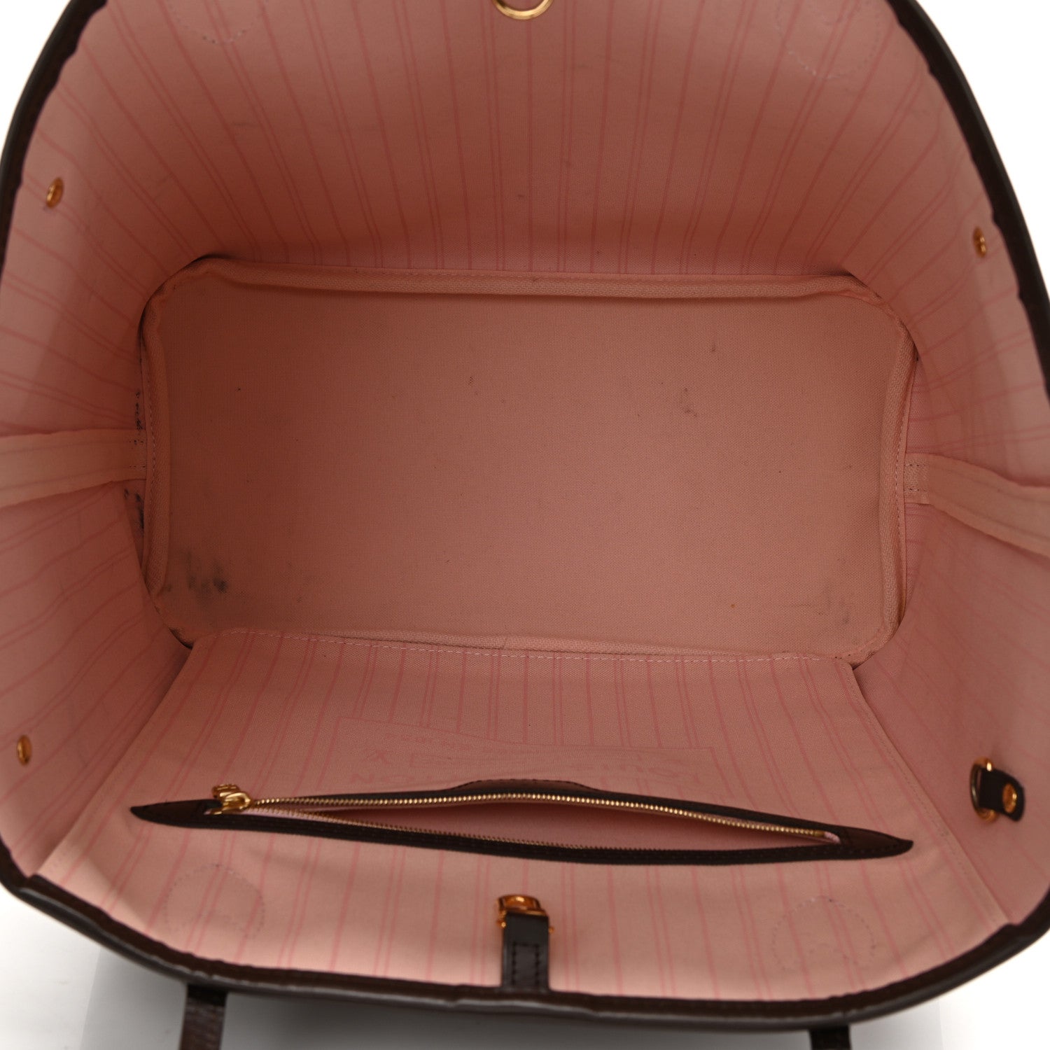 Louis Vuitton Damier Ebene Neo Neverfull MM Rose Ballerine 5 of 8