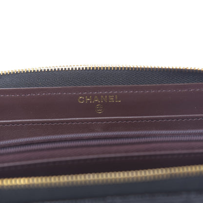 Chanel Caviar Quilted Large Gusset Zip Around Wallet Black 6 of 8
