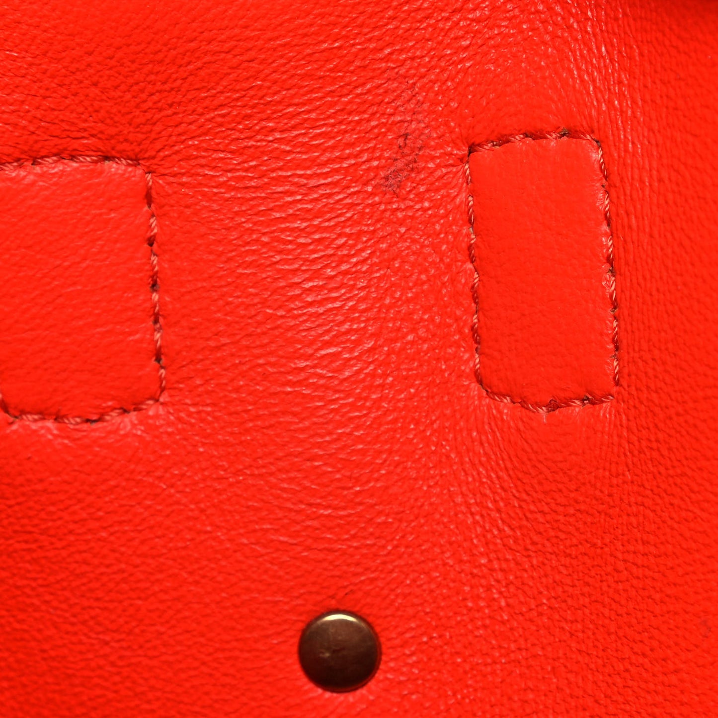 Smooth Calfskin Mini Luggage Orange