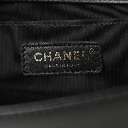 Chanel Lambskin Quilted Medium Boy Flap Black 6 of 17