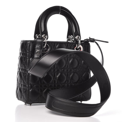 Christian Dior Lambskin Cannage Small Lucky Badges My Lady Dior Black 4 of 9