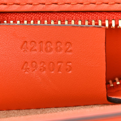 Gucci Calfskin Small Sylvie Shoulder Bag Orange 7 of 12