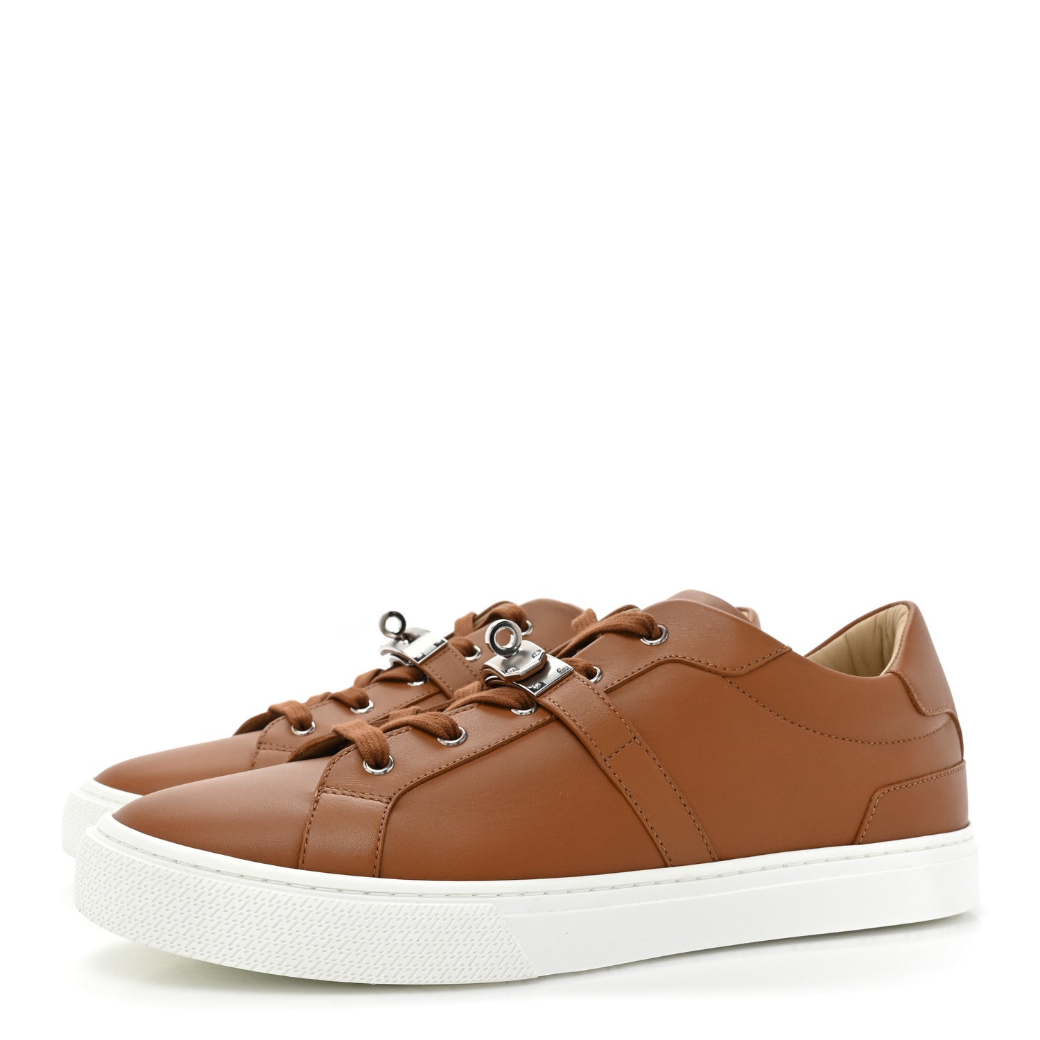 Hermes Calfskin Mens Day Sneakers 44 Naturel 3 of 10