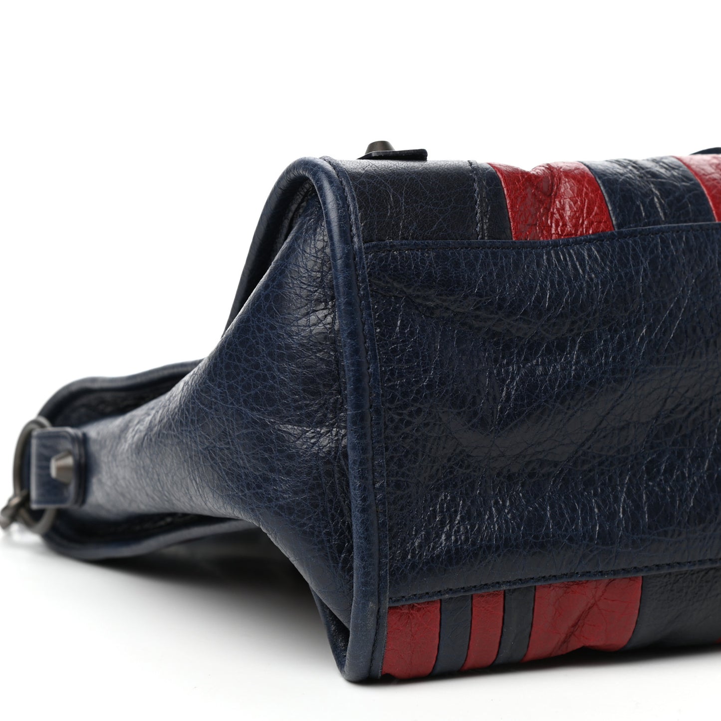 Cuir Arena Striped Classic Hardware City Bleu Nuit Rouge