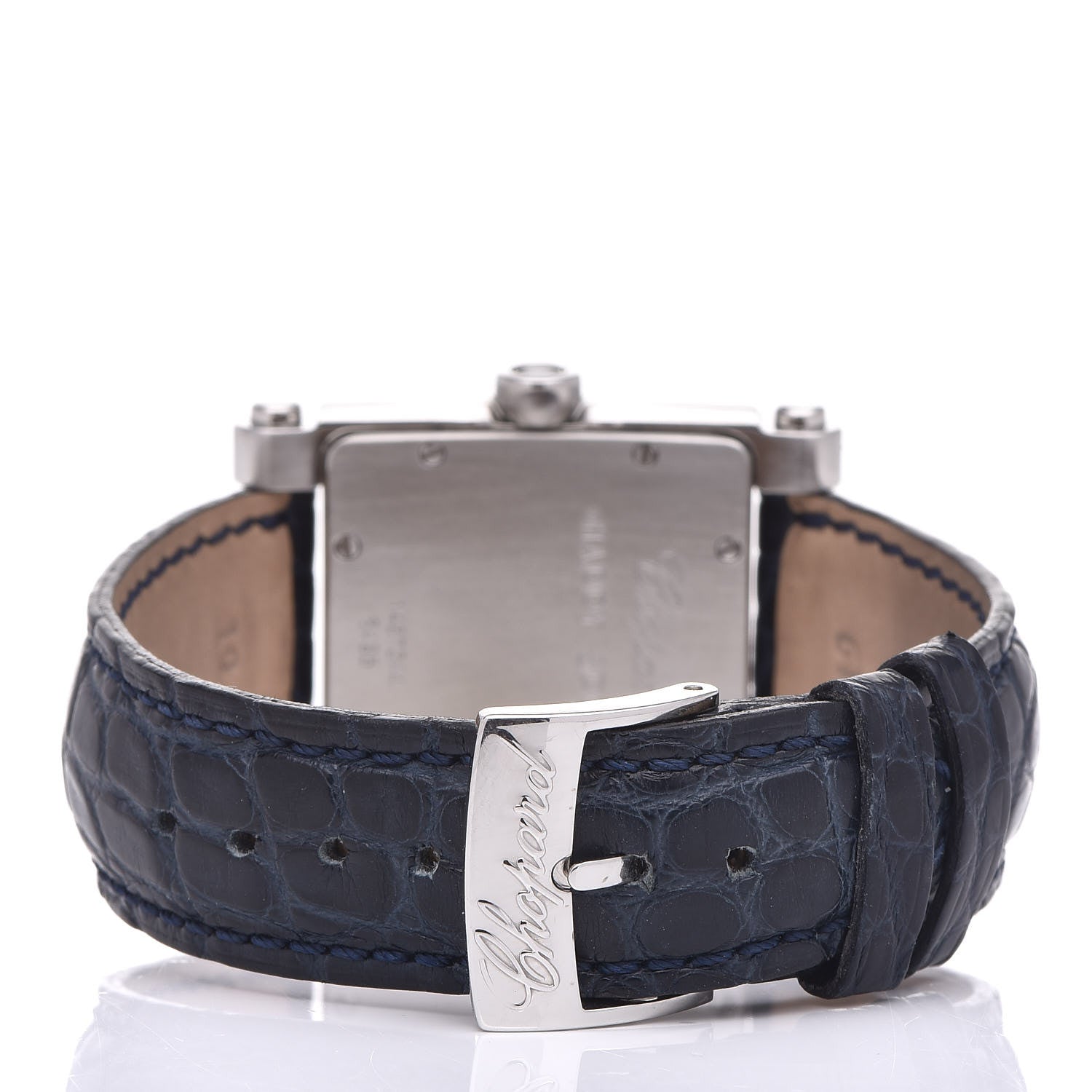 Chopard Stainless Steel Alligator Diamond Bezel Mother of Pearl 30mm Happy Sport Quartz Watch 4 of 7
