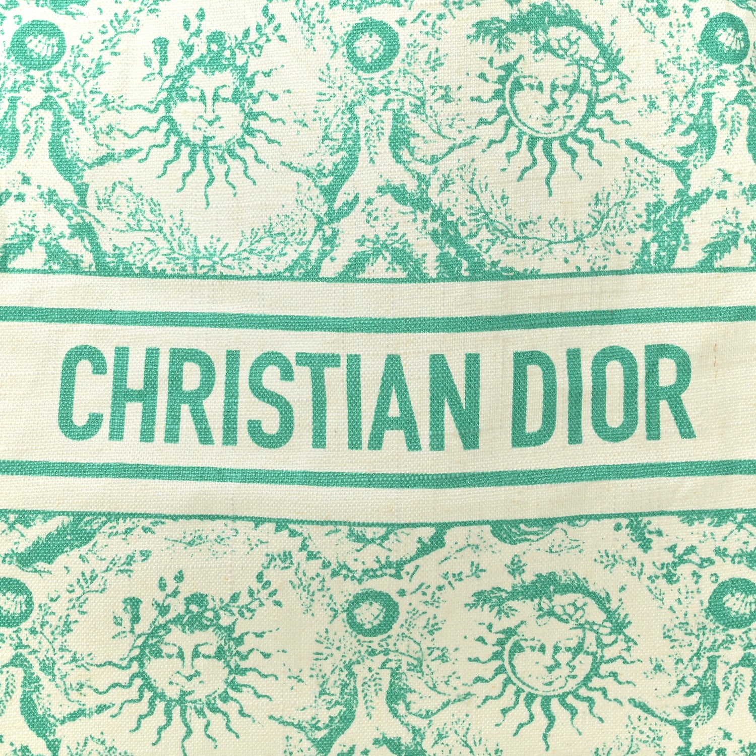 Christian Dior Canvas Dioriviera Toile de Jouy Soleil Tote Aquamarina 6 of 10
