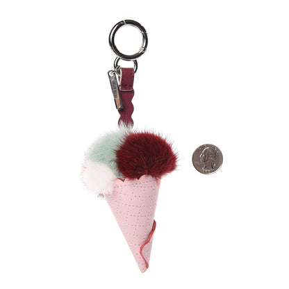 Fendi Mink Fur Calfskin Fun Fair Bag Charm Multicolor 2 of 6