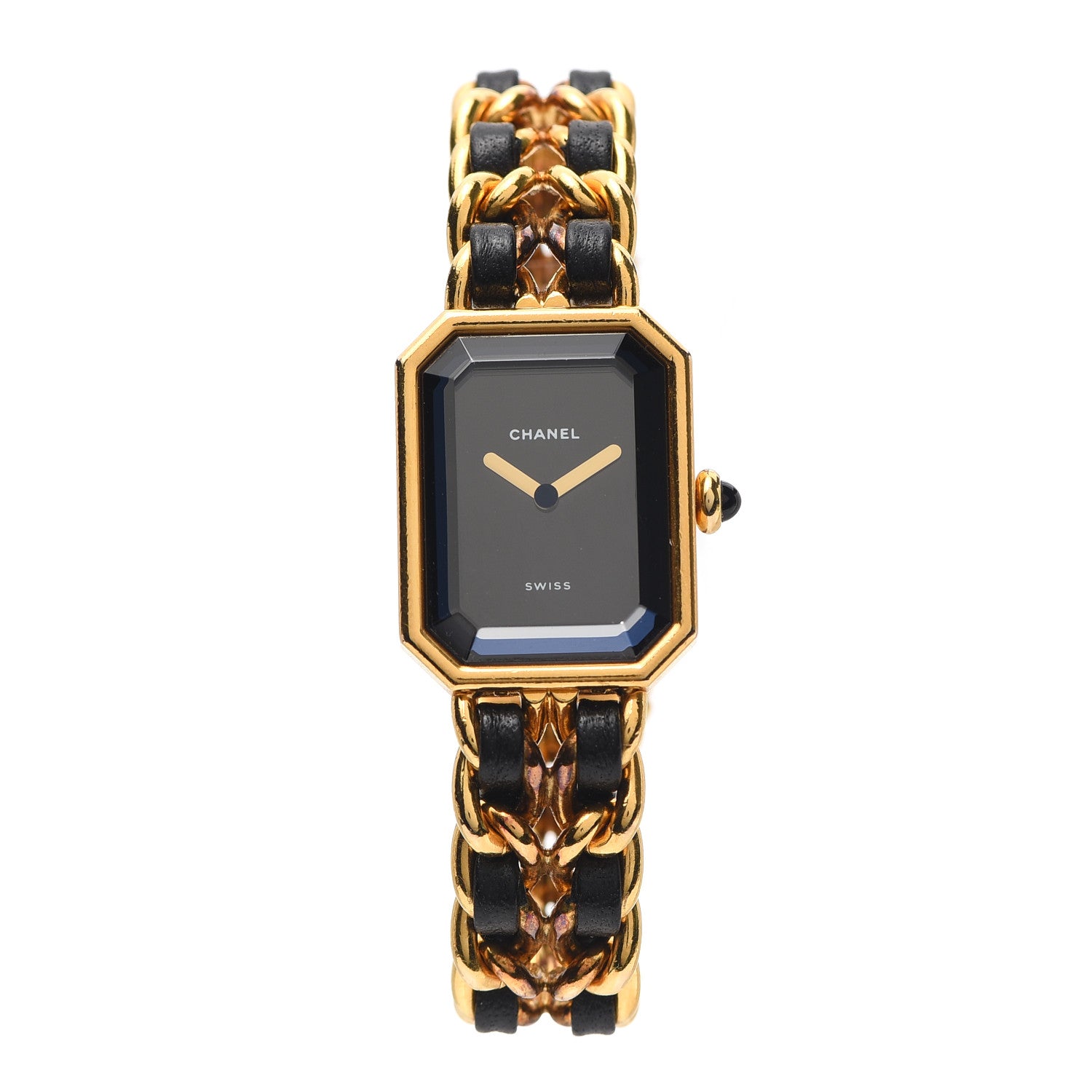 Chanel Stainless Steel Lambskin 20mm Chain Premiere Quartz Watch Gold M 1 of 5
