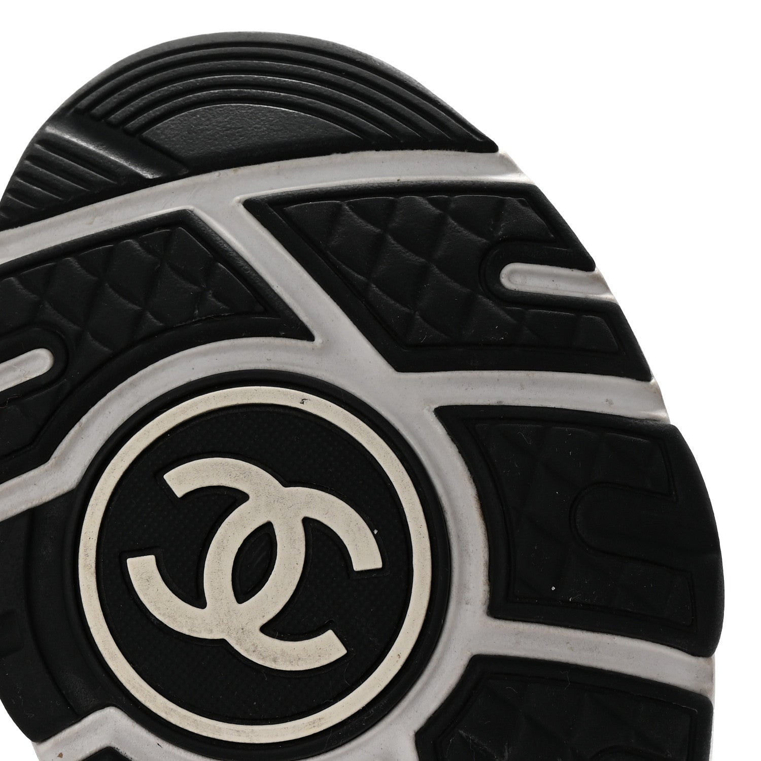 Chanel Wool Suede Calfskin CC Sneakers 36.5 Multicolor 7 of 9
