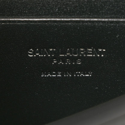 Saint Laurent Smooth Calfskin Monogram Crossbody Bag Black 6 of 9