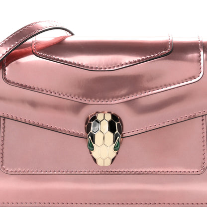 Bulgari Metallic Calfskin Serpenti Forever Crossbody Bag Rose Quartz 8 of 10