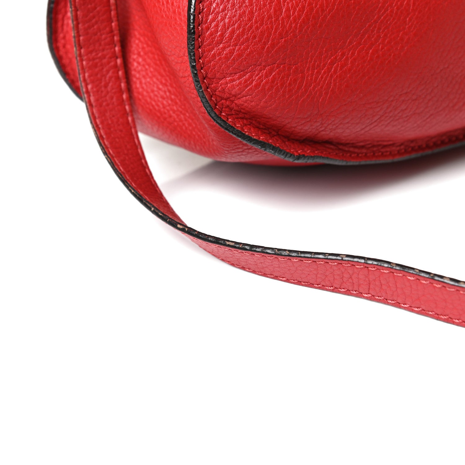 Chloe Calfskin Medium Marcie Satchel Peony Red 17 of 25