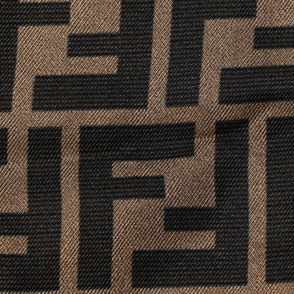 Fendi Silk FF Scarf Brown Black Red 3 of 4