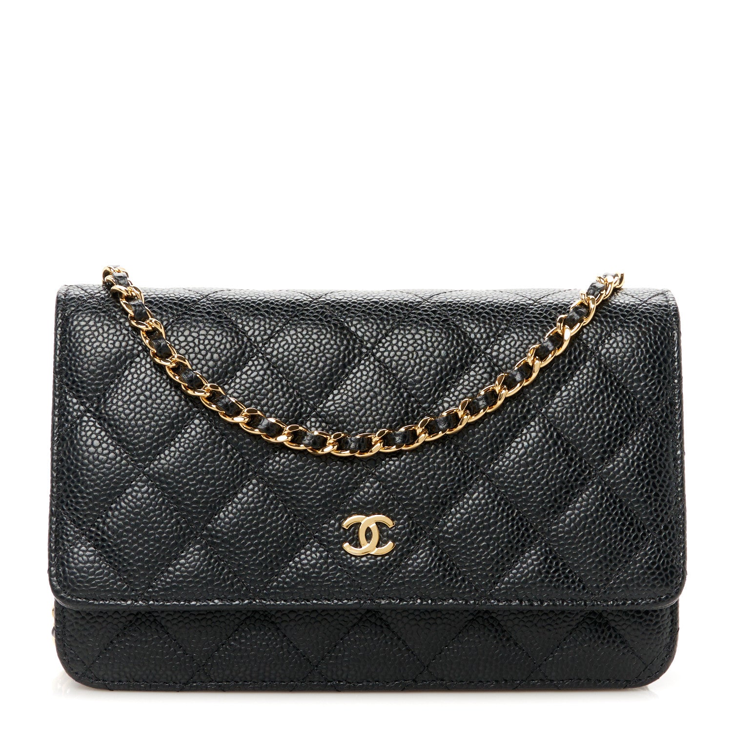 Chanel Caviar Quilted Wallet on Chain WOC Black 1 of 11
