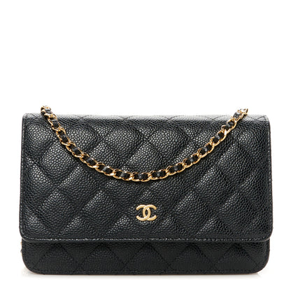 Chanel Caviar Quilted Wallet on Chain WOC Black 1 of 11