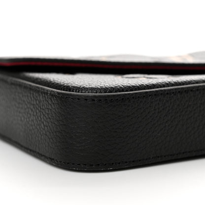 Louis Vuitton Empreinte Monogram Giant Felicie Pochette Black Beige 8 of 10