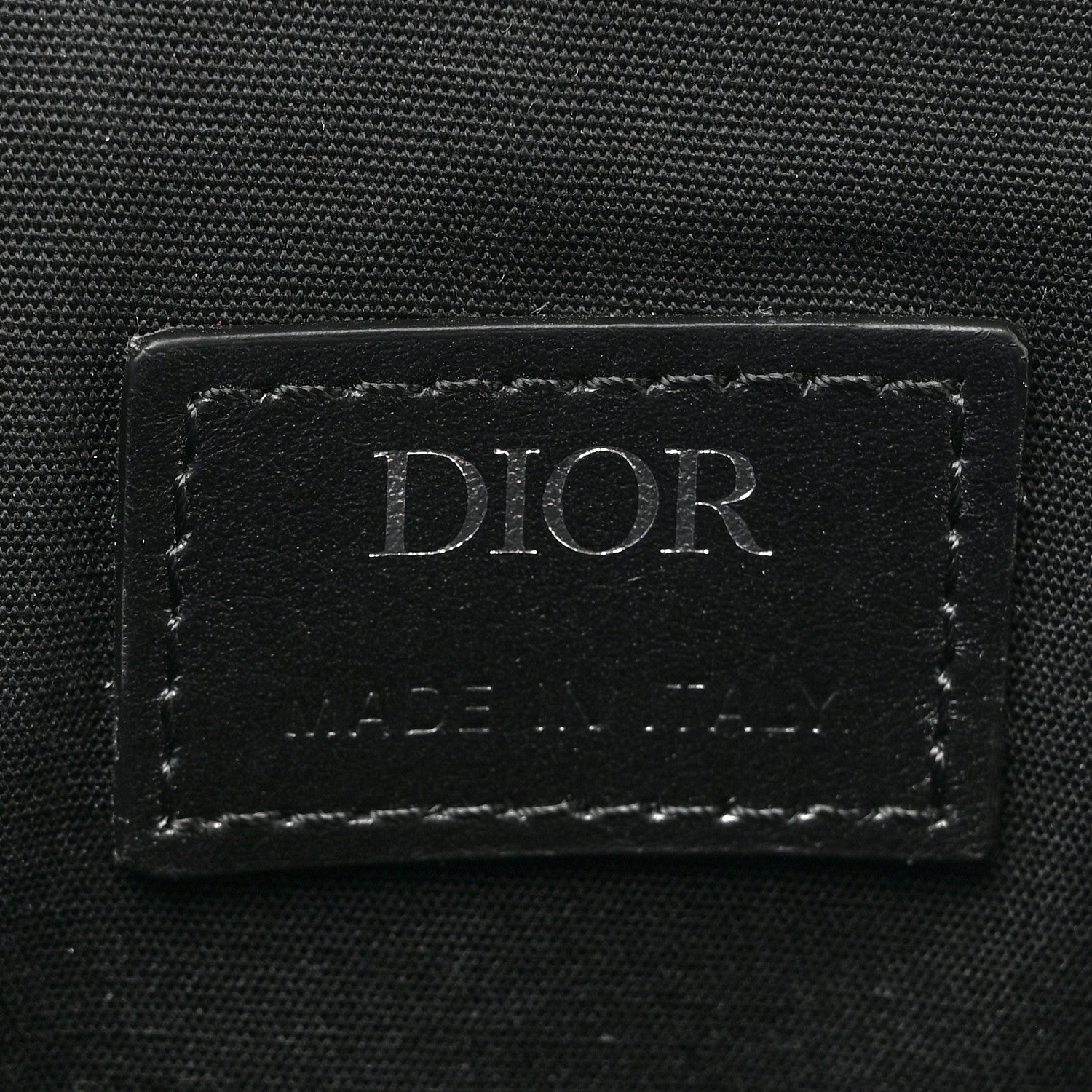 Christian Dior Coated Canvas CD Diamond Printed Mens Mini Saddle Bag Black 6 of 13