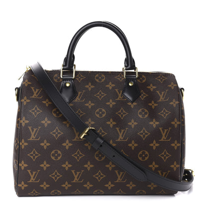 Louis Vuitton Monogram My World Tour Speedy Bandouliere 30 Black 1 of 11