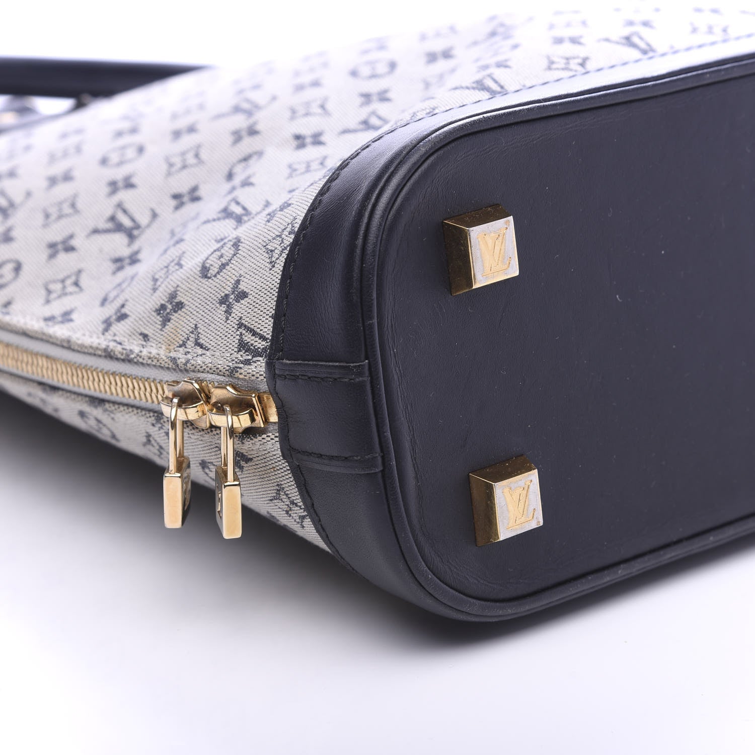 Louis Vuitton Mini Monogram Alma Haut Tote Blue 6 of 12