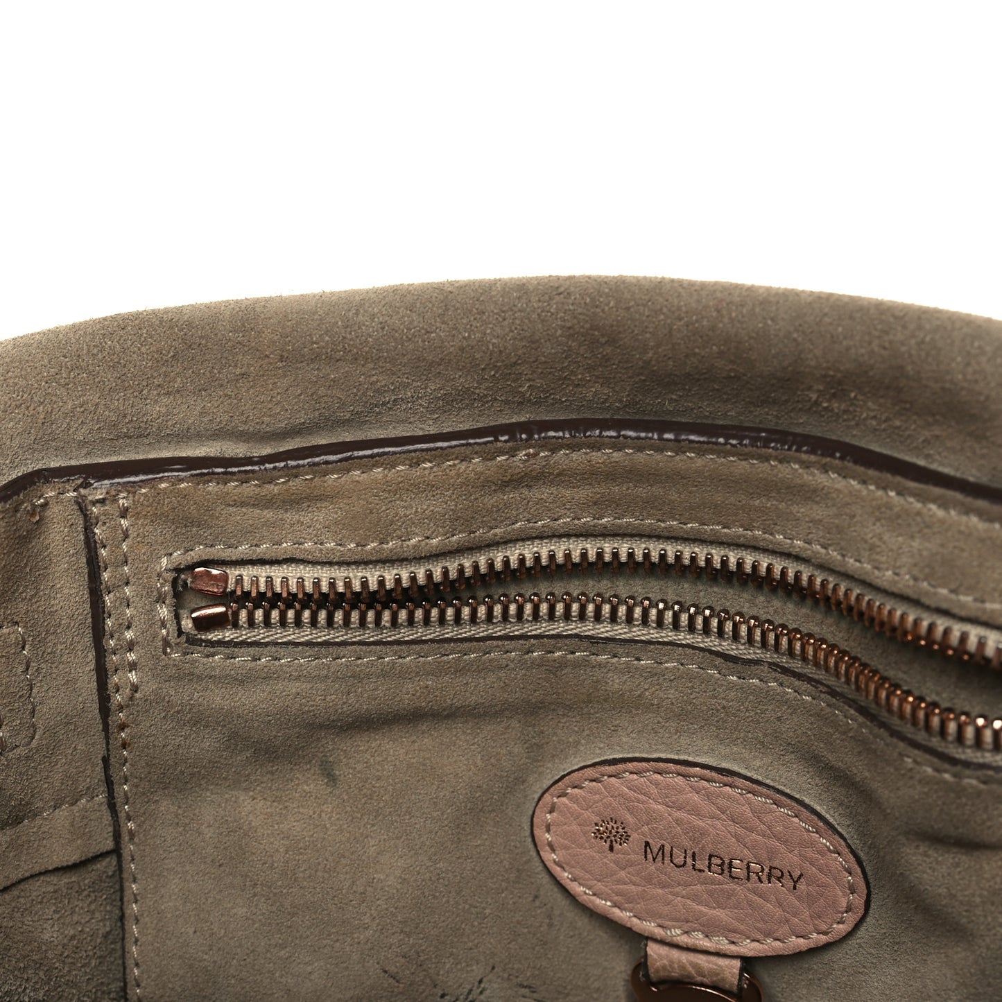 Classic Grain Small Bayswater Satchel Rosewater