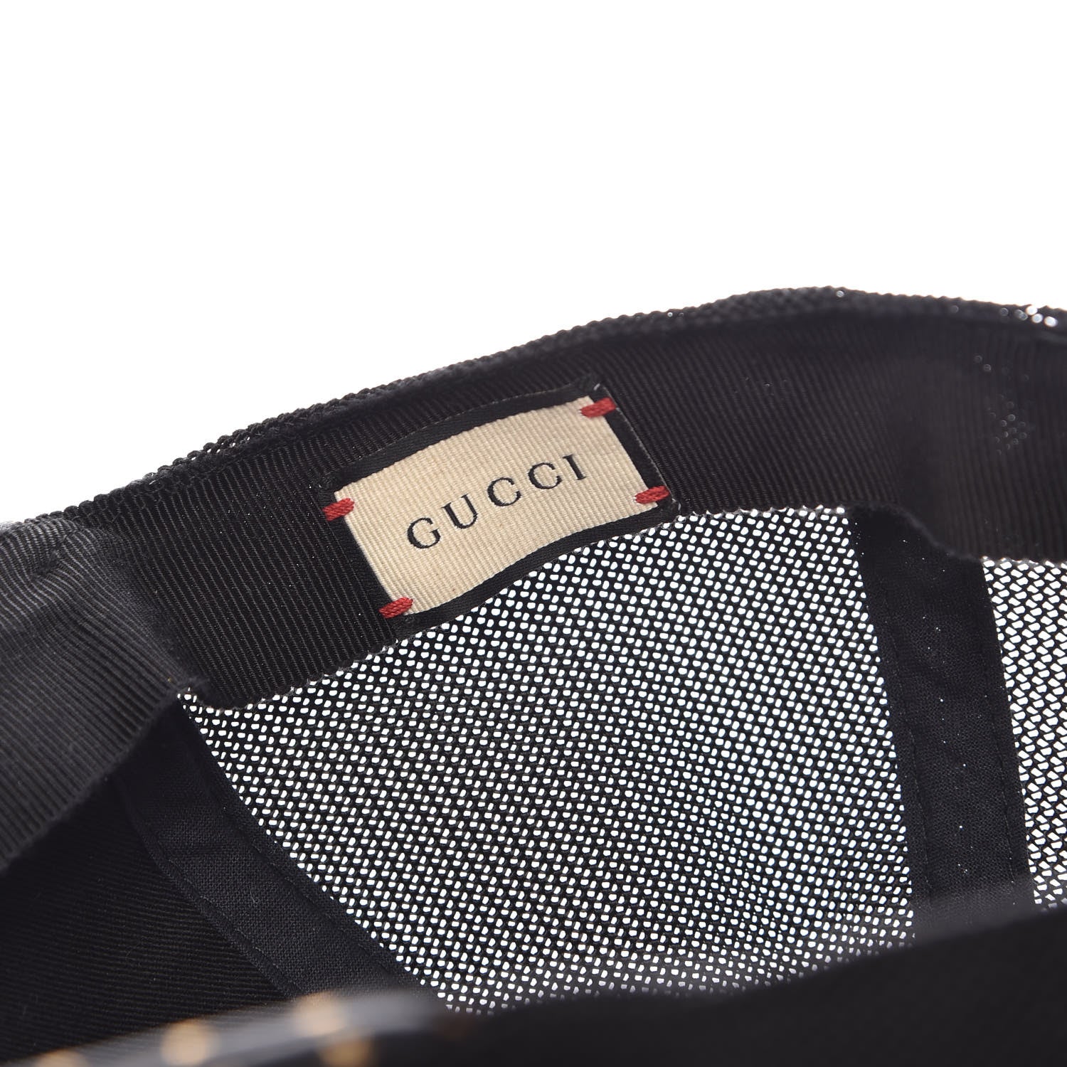 Gucci X SEGA Calfskin GUCCY Stars Baseball Hat XL Black Gold 7 of 7