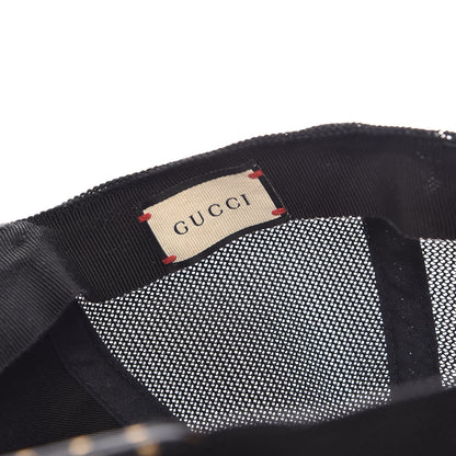 Gucci X SEGA Calfskin GUCCY Stars Baseball Hat XL Black Gold 7 of 7