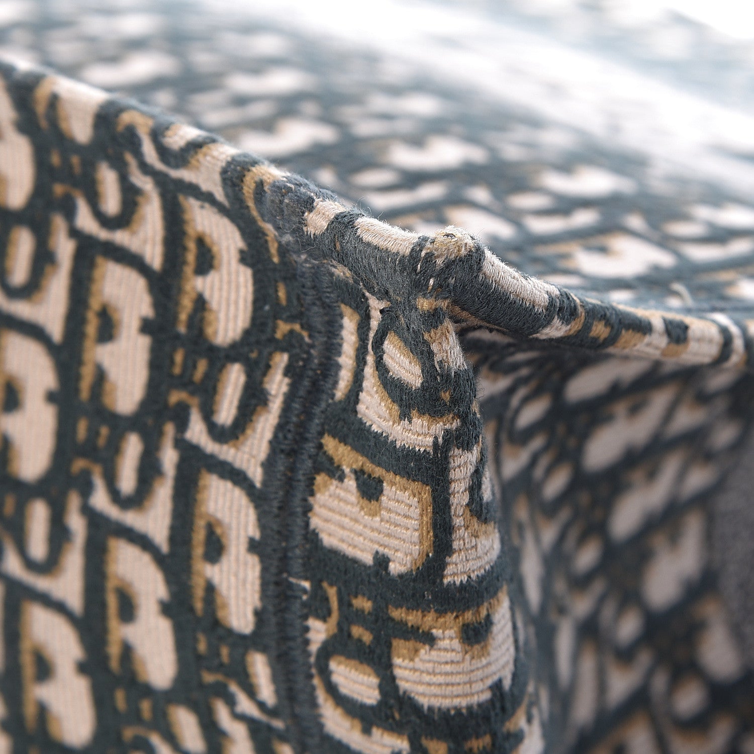 Christian Dior Oblique Large Book Tote Vert Multicolor 10 of 16