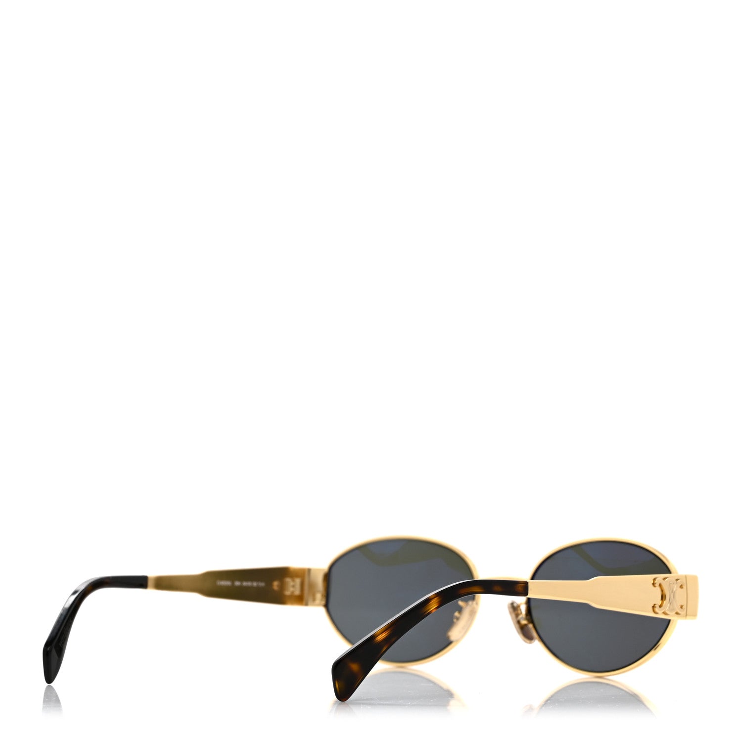 Celine Metal Triomphe 01 Sunglasses CL40235U Gold Green 4 of 7