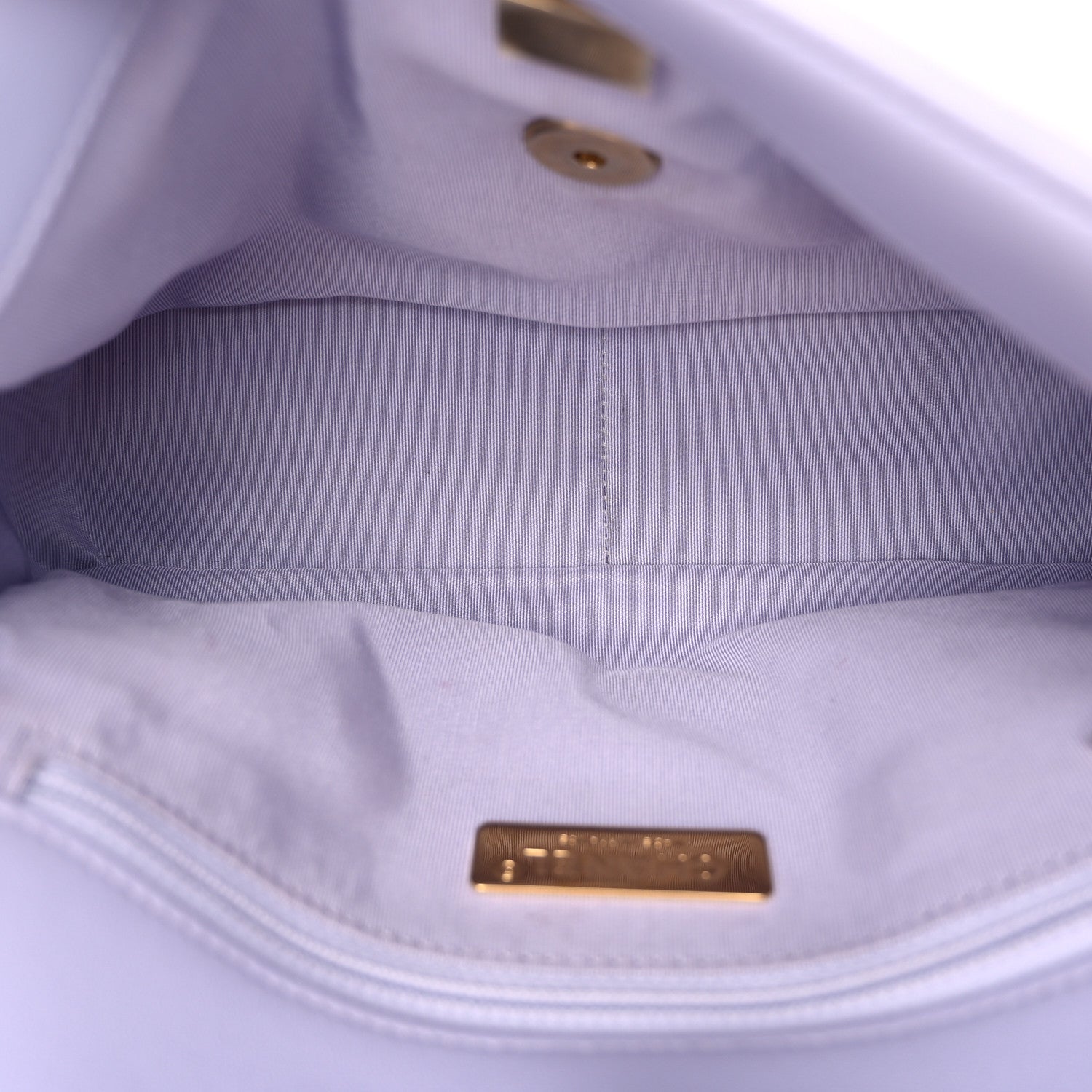 Chanel Lambskin Quilted Medium Chanel 19 Flap Light Purple 5 of 10