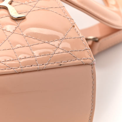 Christian Dior Patent Cannage Large Lady Dior Light Pink 15 of 17