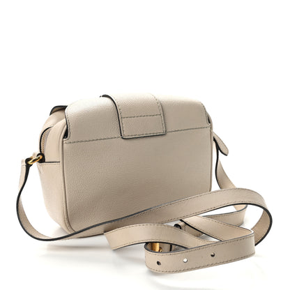 Burberry Soft Grain Calfskin Small Buckle Zip Bag Limestone 3 of 12