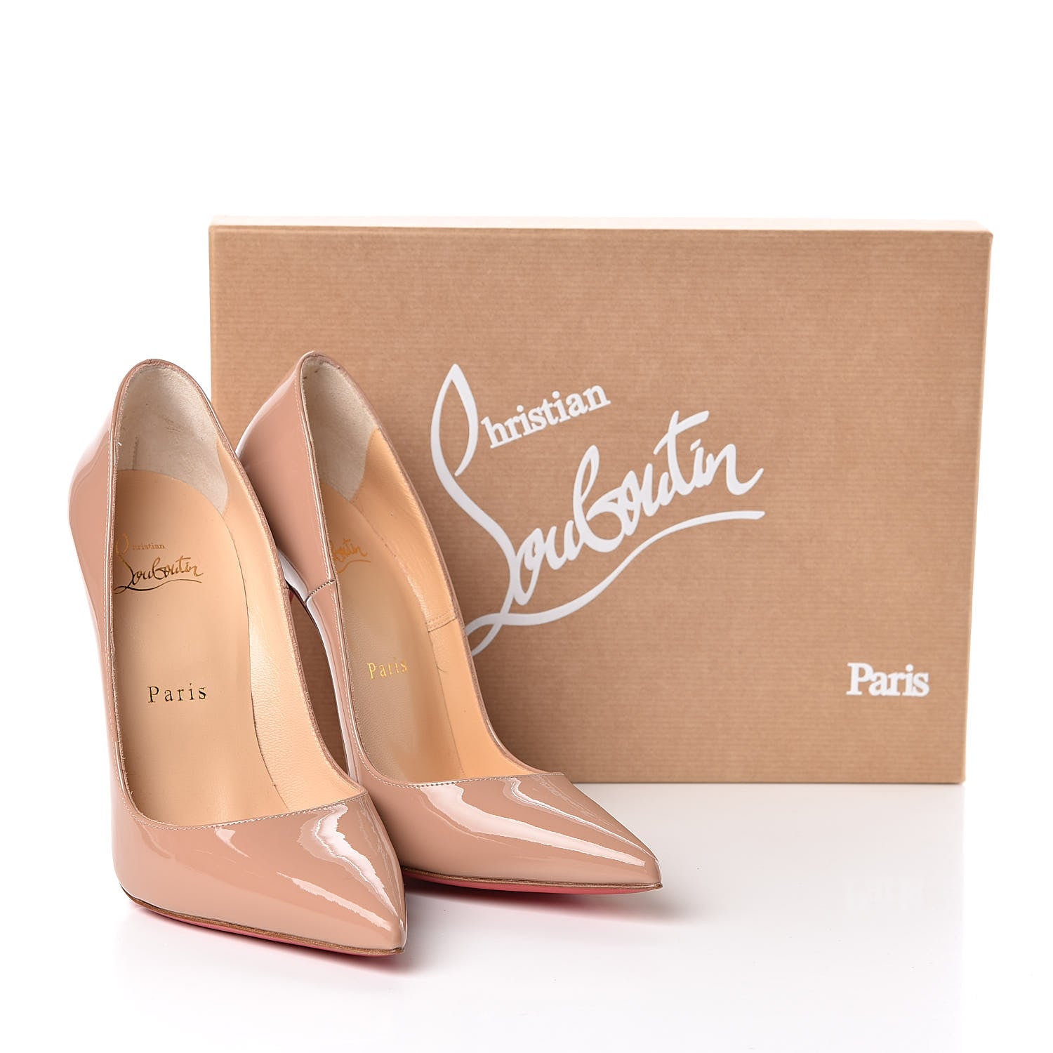 Christian Louboutin Patent So Kate 120 Pumps 37 Nude 8 of 8