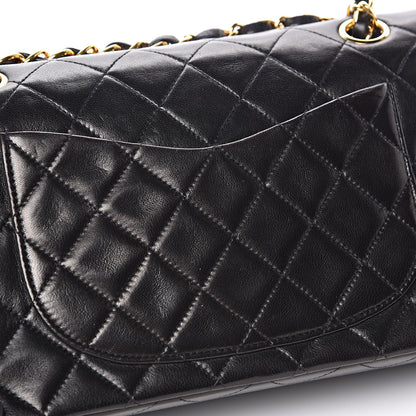 Chanel Lambskin Quilted Small Double Flap Black 12 of 12