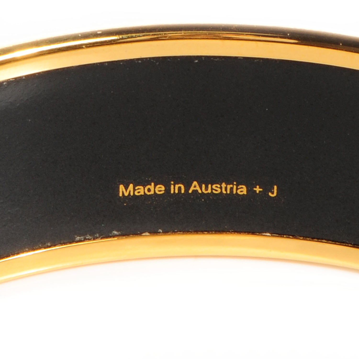 Hermes Enamel Printed Capitales Wide Bracelet 65 5 of 6