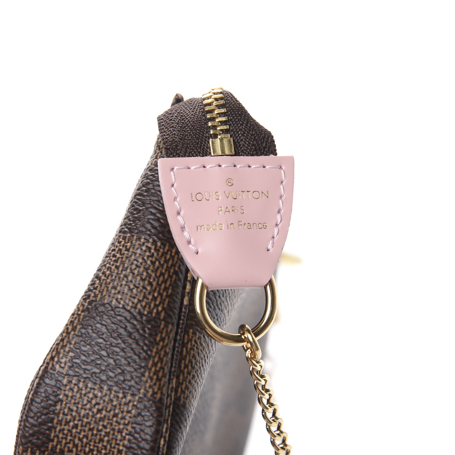 Louis Vuitton Damier Ebene 2020 Christmas Animation Big Wheel Mini Pochette Accessories Rose Ballerine 5 of 6