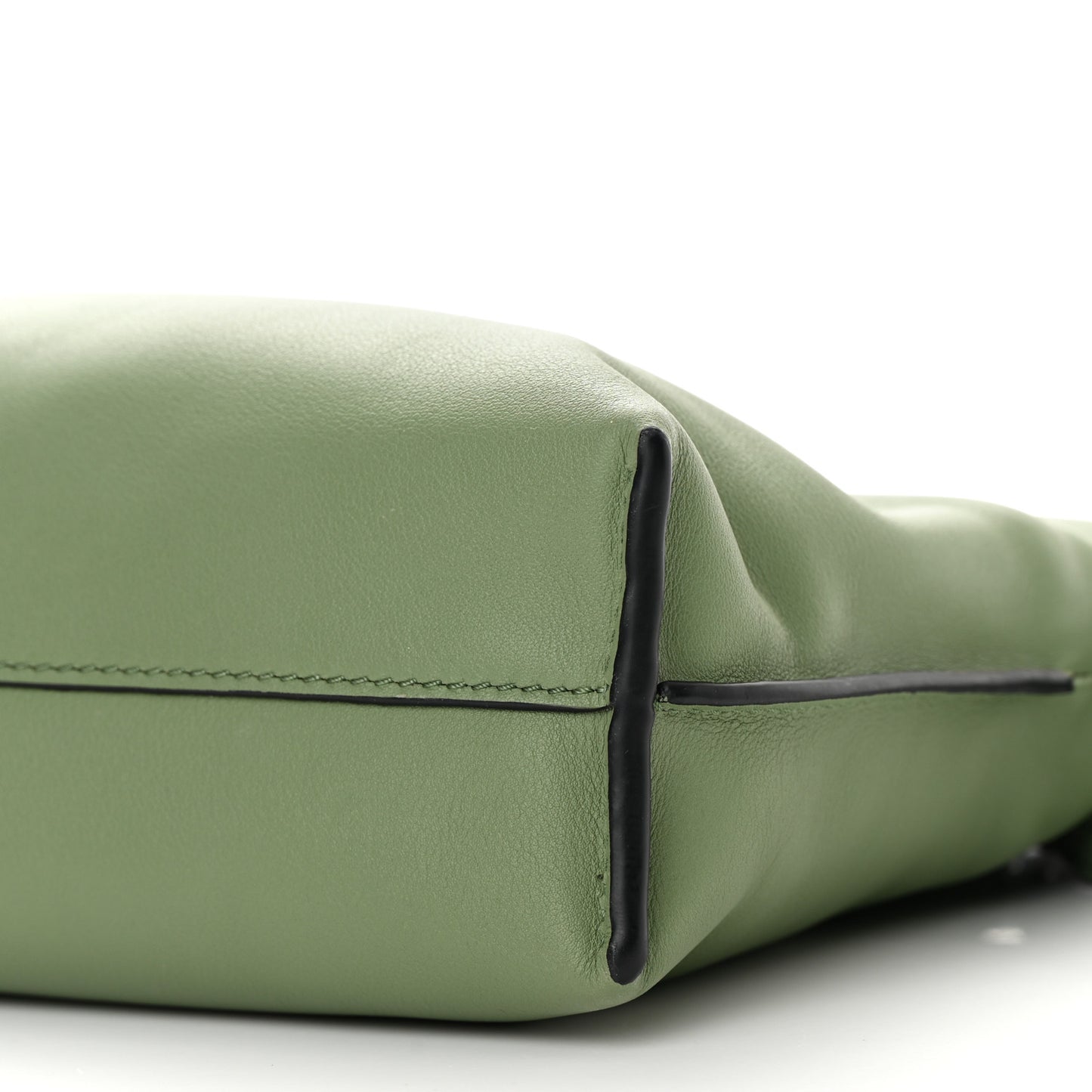 Calfskin Mini Flamenco Knot Clutch Rosemary