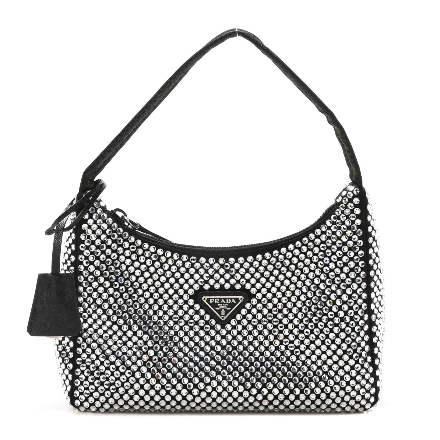 Satin Crystal Mini Re-Edition 2000 Bag Cristal