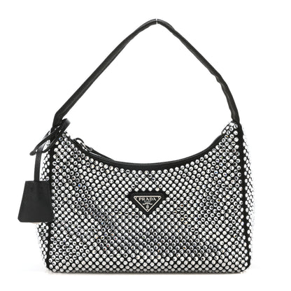 Prada Satin Crystal Mini Re-Edition 2000 Bag Cristal 1 of 11