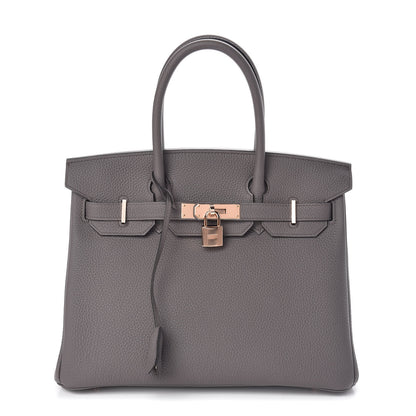 Hermes Togo Birkin 30 Etain 1 of 33