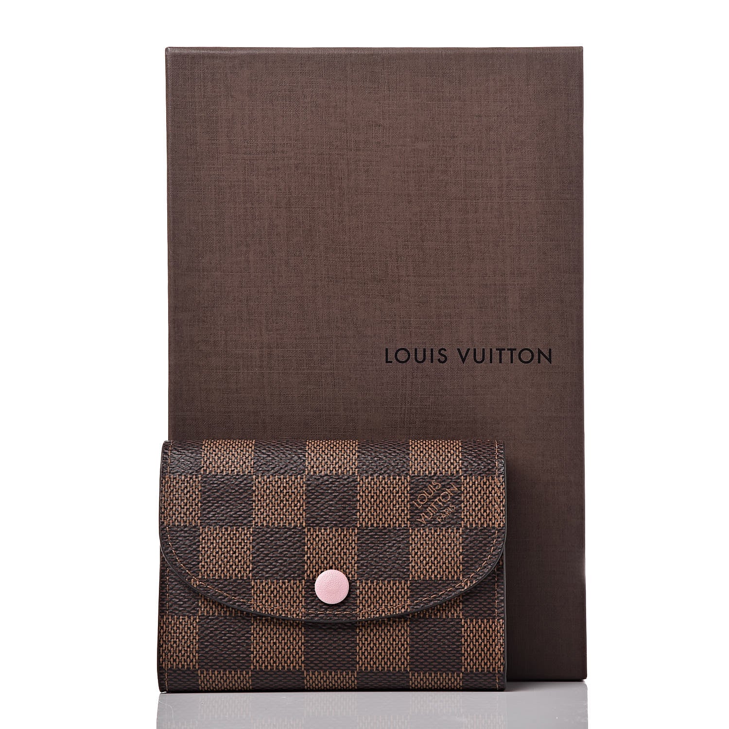 Louis Vuitton Damier Ebene Rosalie Coin Purse Rose Ballerine 8 of 8