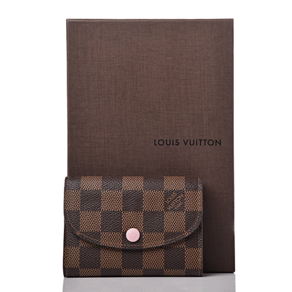Louis Vuitton Damier Ebene Rosalie Coin Purse Rose Ballerine 8 of 8