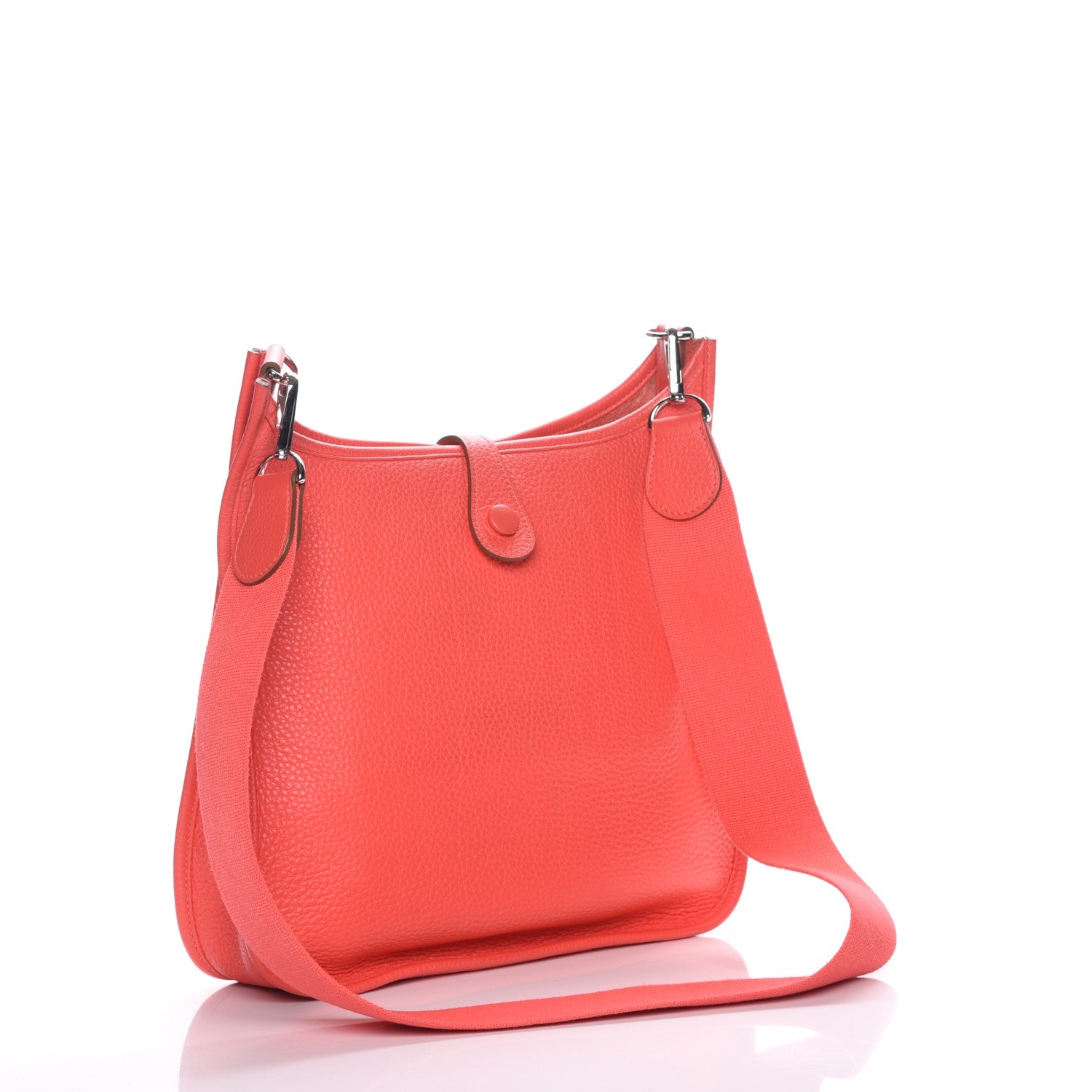 Hermes Taurillon Clemence Evelyne PM Peony 3 of 7