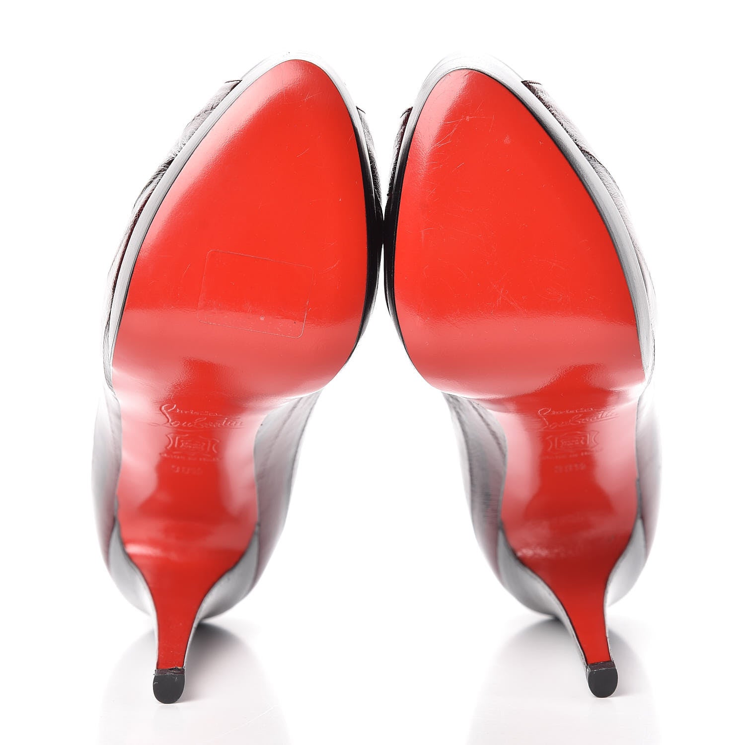 Christian Louboutin Eel Skin Altadama 140 Pumps 38.5 Red Vinaccia 6 of 10
