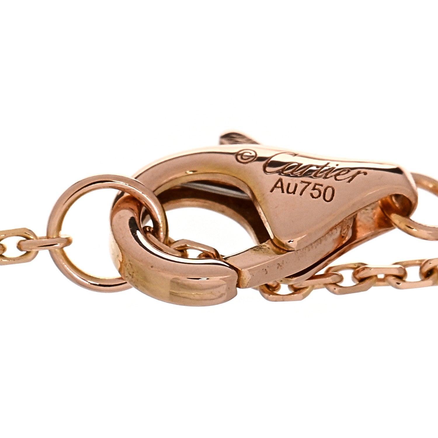 Cartier 18K Pink Yellow White Gold Trinity Bracelet 3 of 4