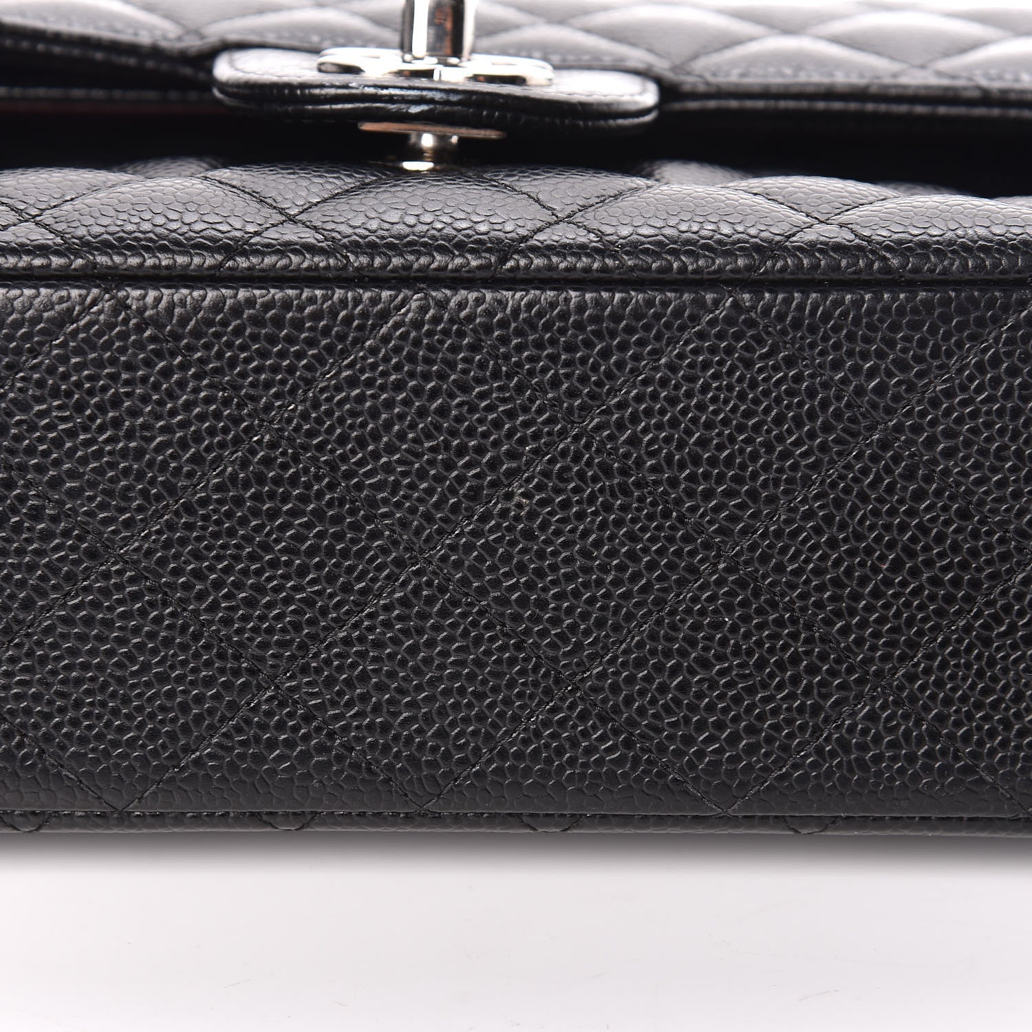 Chanel Caviar Quilted Medium Double Flap Black 14 of 15