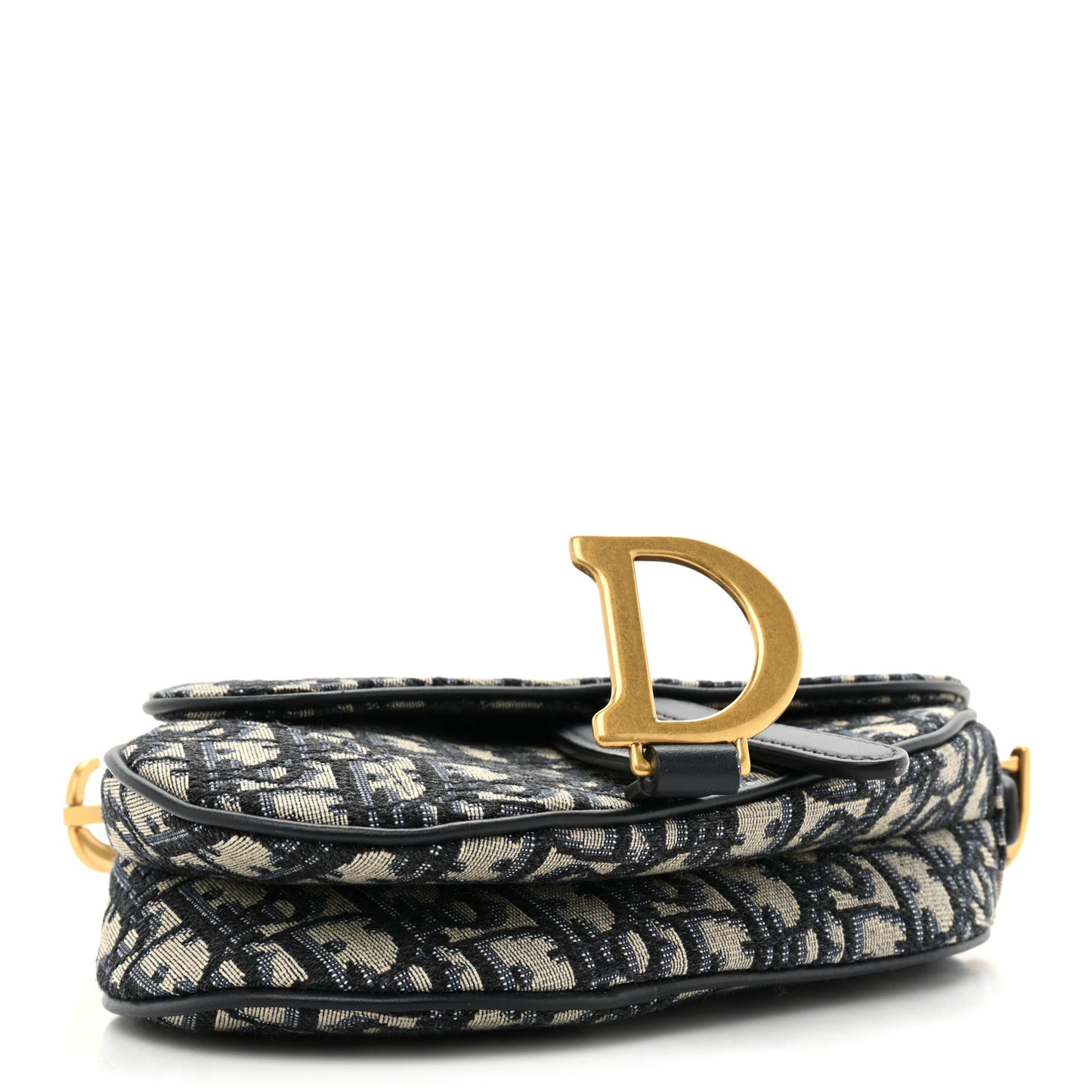 Oblique Mini Saddle Bag Blue